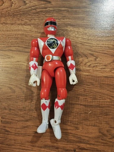Vintage 90s Power Rangers Red Ranger Action Figure Bandai 1993 8” Original