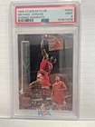 1996-97 Topps Stadium Club Shining Moments #SM2 Michael Jordan PSA 9 Graded Card