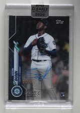 2020 Topps Clearly Authentic Auto Black 68/75 Justin Dunn #CCA-JD Auto w8t