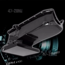 Oil Pan For 62-67 Chevy II Nova 80-85 Small Block 283 400 V8 Drag Racing Black