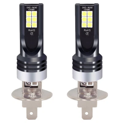 2PCS H1 LED Headlight Bulbs 12V-24V Conversion Kit High Low Beam 6000K UK - Image 1 of 4