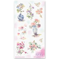 Pretty Pastel Florals - Sticker Sheet - Flowers -New in Packaging