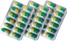 Energybolizer TB 1460 Orange Gel Caps Green and Yellow Pills