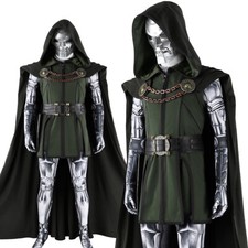 Dr Doom Cosplay The destruction of Doctor Costume Jumpsuit Halloween Cloak Suit
