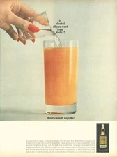 1961 Wolfschmidt Vodka Screwdriver Vintage Print Ad Orange Juice Photo 10x13 60s