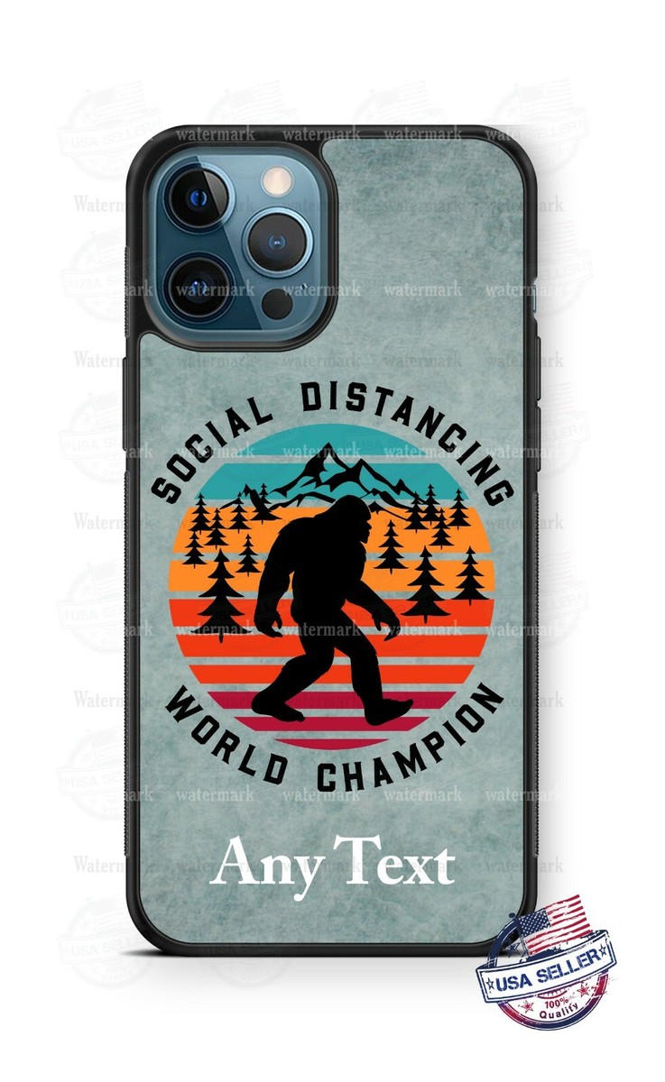 Big Foot Yeti Social Distancing World Champion Personalized Phone