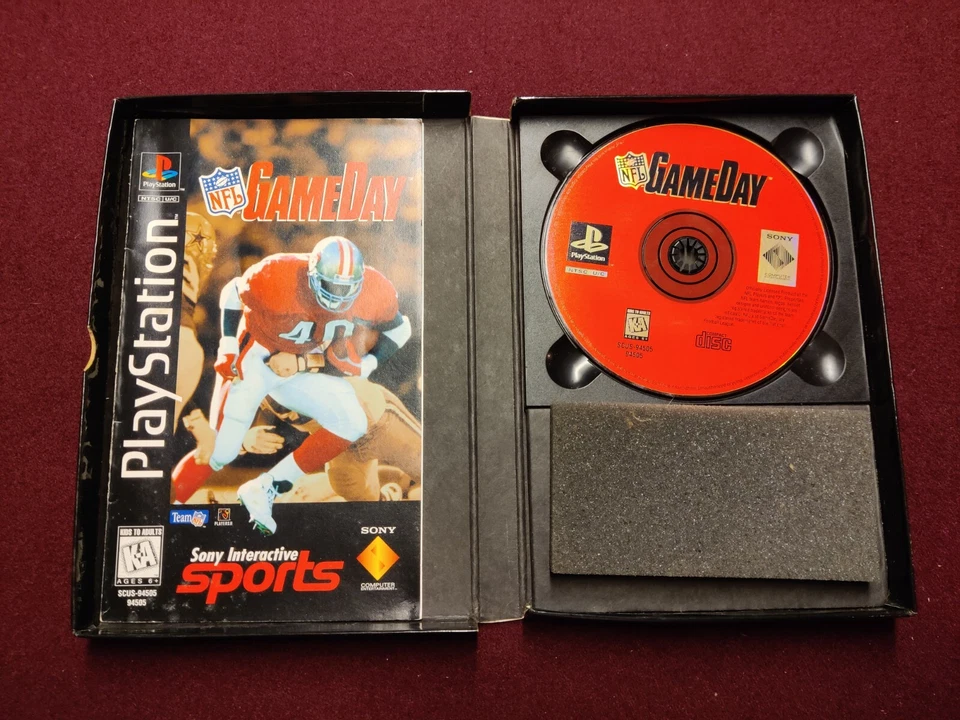 老式索尼 PLAYSTATION 1 PS1 比赛 NFL 比赛日 - 长盒版完好  — 第 3/3 张图片
