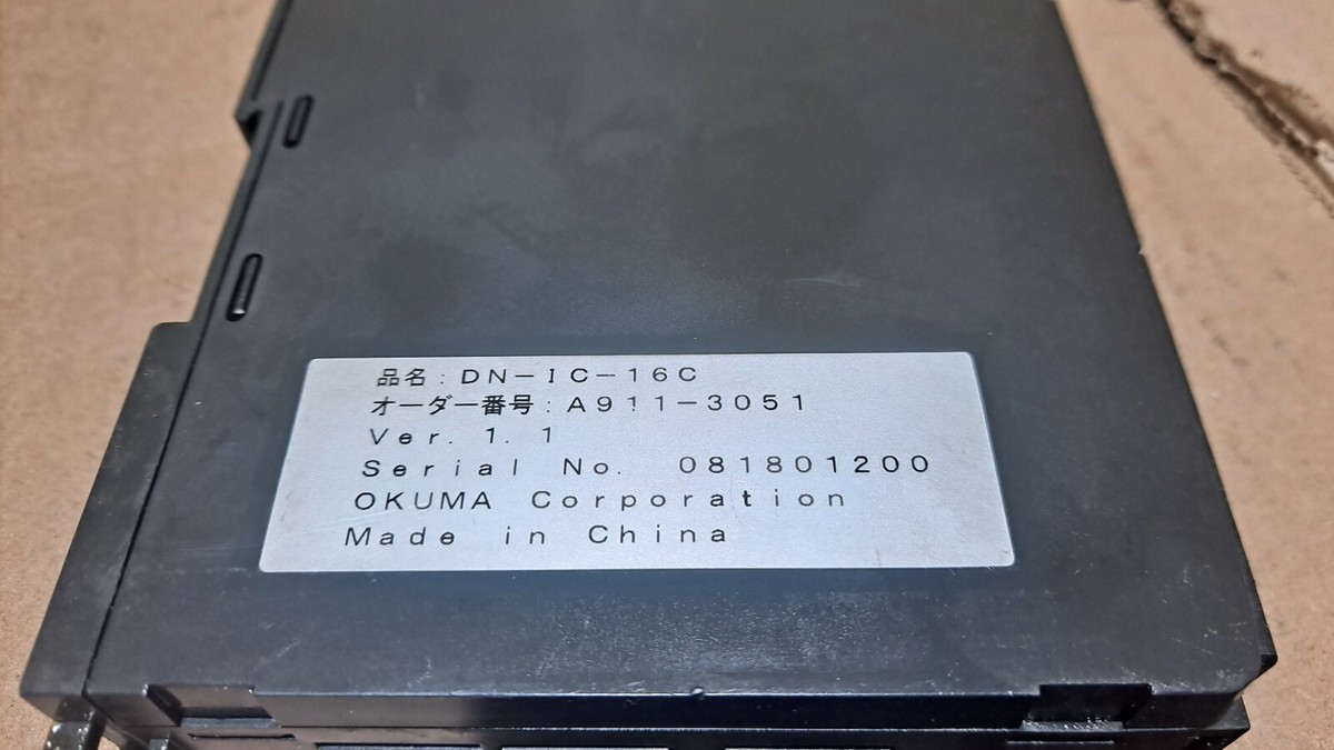 OKUMA DN-IC-16C Input Module A911-3051 Version 1.1 WARRANTY FAST