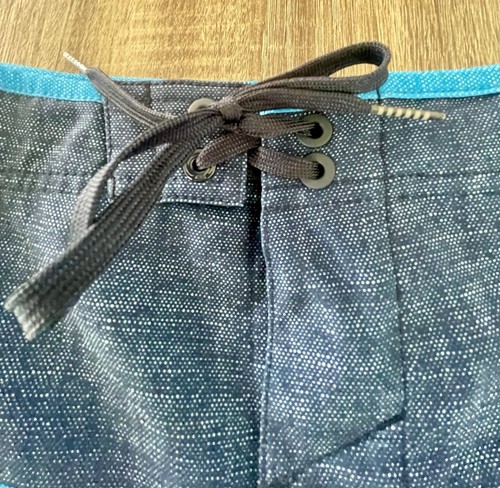 O'Neil Hyperfreak Board Shorts Mens Size 30 Blue White Striped Draw String GUC - Picture 4 of 11
