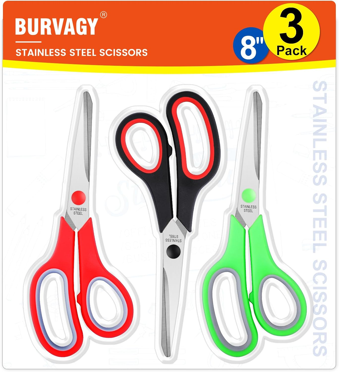 Scissors Set of 3-Pack, 8