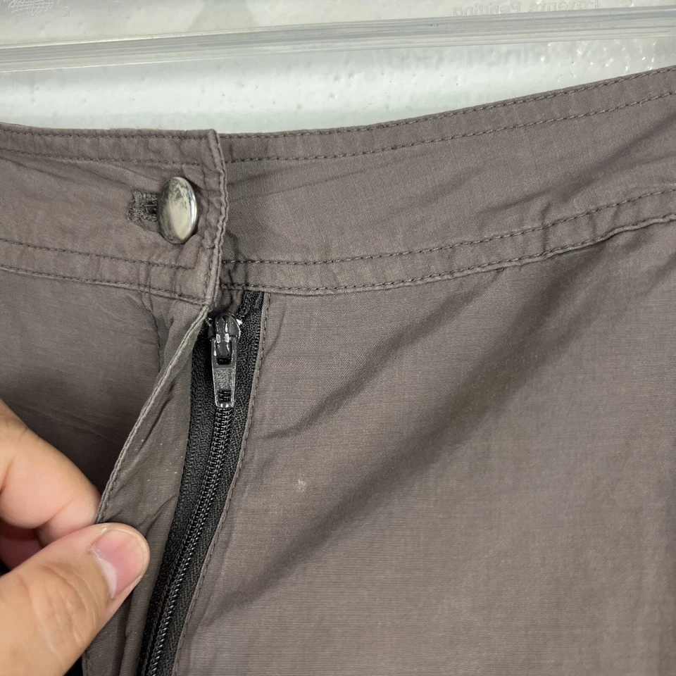 Pantalones A&D AeroDrome Mujer Medianos Marrón Carga Recortados Sólidos Informales Foto 4 de 4