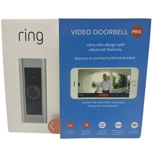Ring Wired Doorbell Plus Video Doorbell Pro 1080 HD Video security Cam ...