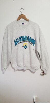 Russell Nwt  Sweatshirt Xl 1997 All Star Game San Jose Vintage Grey