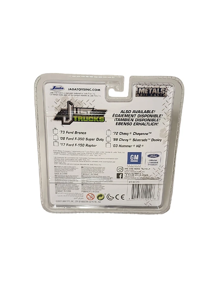 JADA Just Trucks 1973 Ford Bronco Muddy Primer Red White Roof #139 New 2019 Rare - Image 2 of 4