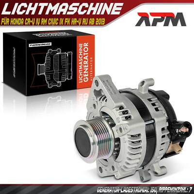 Lichtmaschine Generator 150A 14V für Honda CR-V 4 RM Civic IX FK HR-V RU ab 2013