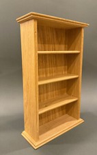 wooden bookcase for aprox. 30 miniature books