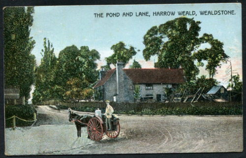 Harrow London - The Pond & Lane, Harrow Weald, Wealdstone ok. 1910 (R4440) - Zdjęcie 1 z 1