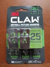 3m The Claw Drywall Picture Hanger 25 pounds NEW