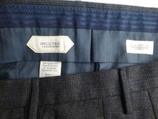 Incotex Dress Pants Plaid Cashmere W36 L29 Excellent Condition Slacks BENSON