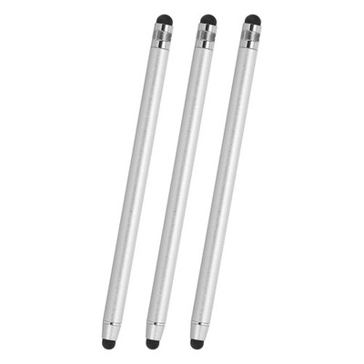 3 Pcs Stylus Pens for Touch Screens, 2 in 1 Universal Capacitive Stylus, Silver
