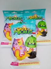 Cats vs Pickles 4  Bean Plush Mystery Bag   3 Surprise Packs Brand NEW
