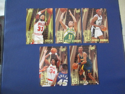 rare fleer basketball cards Rare Ultra Fleer 95 96 All NBA 1st 2nd 3rd Team 15 Card Complete Set