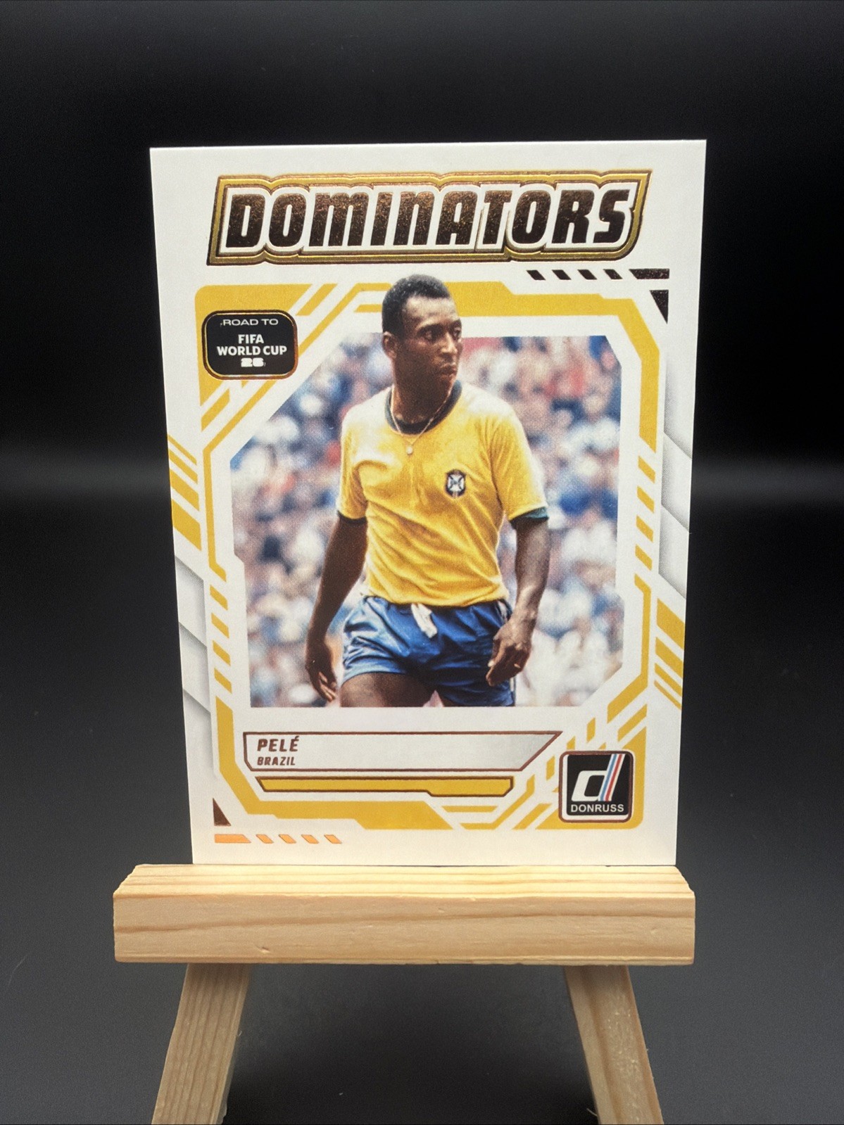 Panini Donruss Road to FIFA World Cup Pelé Dominators Insert Brazil #25