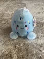 New Aurora Easter Palm Pals Shellie Robin Egg Blue Plush 4 Inches