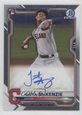 2021 Bowman Chrome Rookie Auto Triston McKenzie #BCRA-TM Auto 0b4t