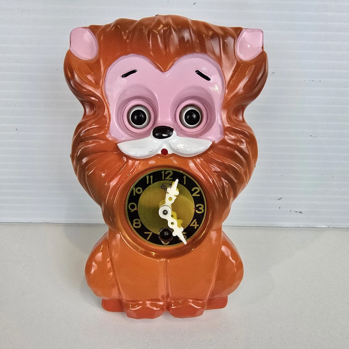 Vintage Clock Moving Eyes | eBay
