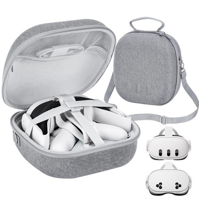 Hartschalen-Tragetasche für Meta Quest 3 VR Gaming-Headset und Touch-Controller