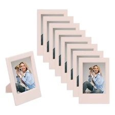 8pcs Mini Picture Frames 2.4 x 3.5 Inch Wallet Size Photo Frame, Pink