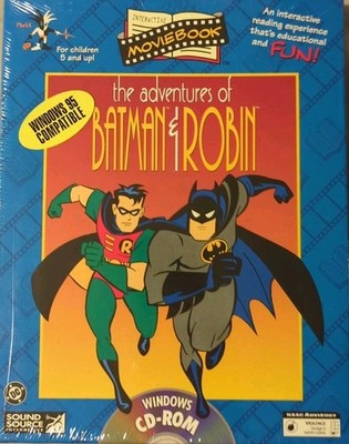 Adventures of Batman & Robin Moviebook Acclaim CD-ROM Windows '95 Compatible NEW