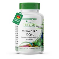Vitamin K2 100µG NatüRliches Menaquinon MK-7 - Hohe BioverfüGbarkeit | Fairvital
