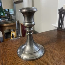 Vintage Sheffield Silver Plate Candle Holder Italy Heavy