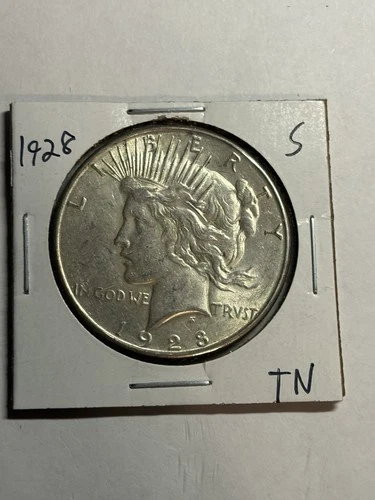 1928 S Peace Silver Dollar $1 Nice AU+/UNC Better Date San Francisco Mint