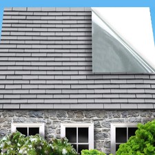 Dolls House Wallpapers, Light Grey Roof Tiles 1:24, Set of 4 Stick On Miniatures