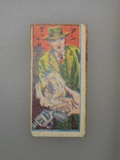 Vintage Japanese Menko Card Man Suit Smoking Gun Dutch Tanuki
