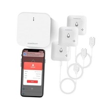 Water Leak & Level Detector 2-in-1 (3 Pack) - 90dB Alarm with Instant App