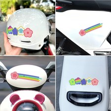 2X Car Reflective Sticker Rainbow Flower Cartoon Decal Night Safe Warnings Craft