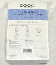 Coop The Cool Side CUT OUT Pillow Cover King Cooling Lulltra Cool Pillowcase NEW