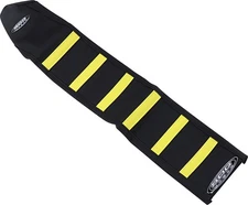 SDG 6-Rib Gripper Seat Cover Black Top/Black Sides/Yellow Ribs 95939YK Husqvarna
