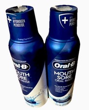 Oral-B Mouth Sore Mouthwash Special Care Oral Rinse, 8 Fl Oz Pack of 2 