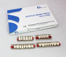 1 set 28 1 Dental denture Teeth Acrylic resin VITA A1 501 lower upper On SALE