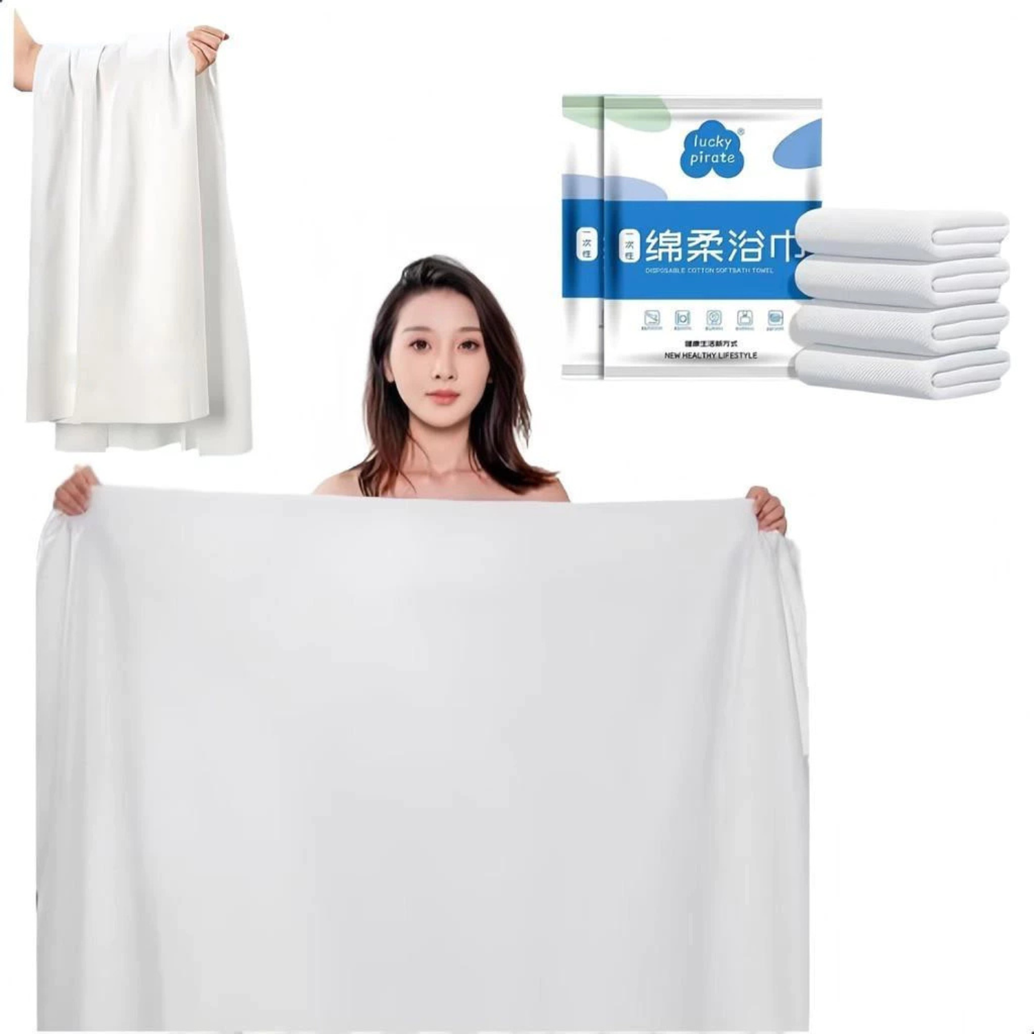 Thickened Disposable Bath Towel for Travel Camping Hiking - Free Shipping  