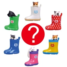 Blind Box Miniature Cat Rain Boot Fairy Garden Accessory 1 Random Figure