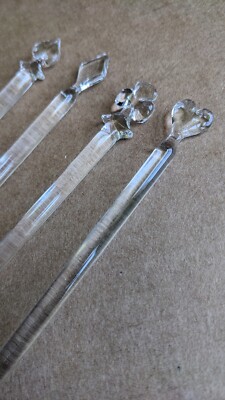 glass swizzle stir sticks ORIGINAL