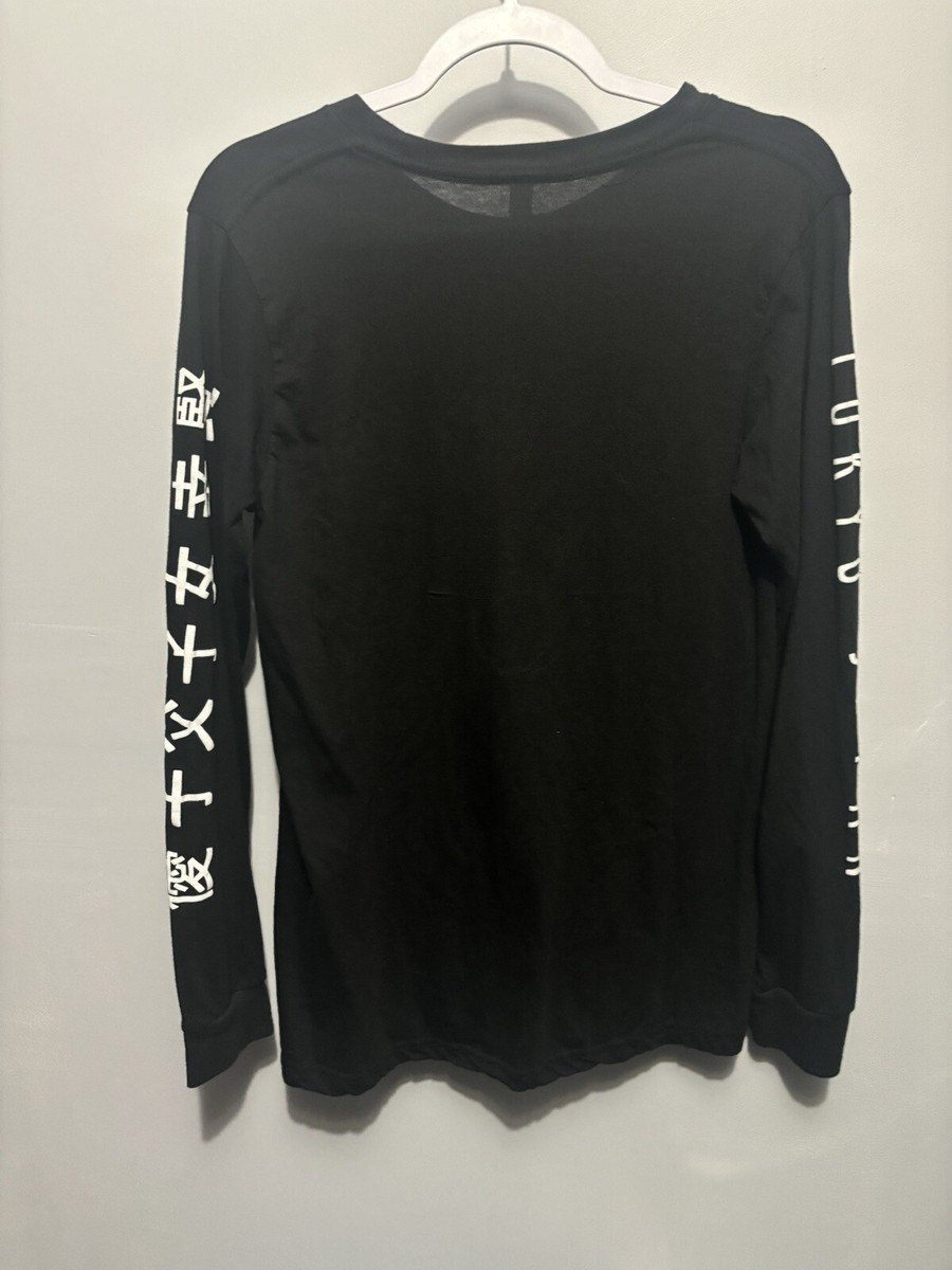 Legend Tuned In Tokyo Men Sz Medium T Shirt Black Long Sleeve