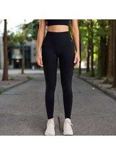 High Waist Seamless Ribbed Leggings With Contoured Fit And Stretch Design