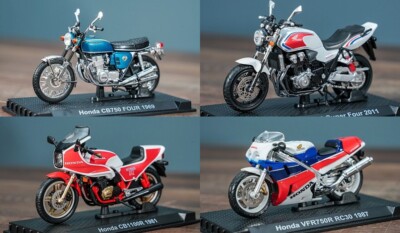 Honda Classic & super Racing moto Collection 1:24 Diecast models